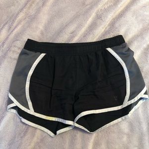 Kids black athletic shorts